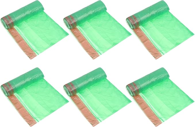 SUPVOX 10 Packs Disposable Thickened Trash Bags with Handles Plastic Waste Containers for Home Bathroom Office Rubbish Organizer