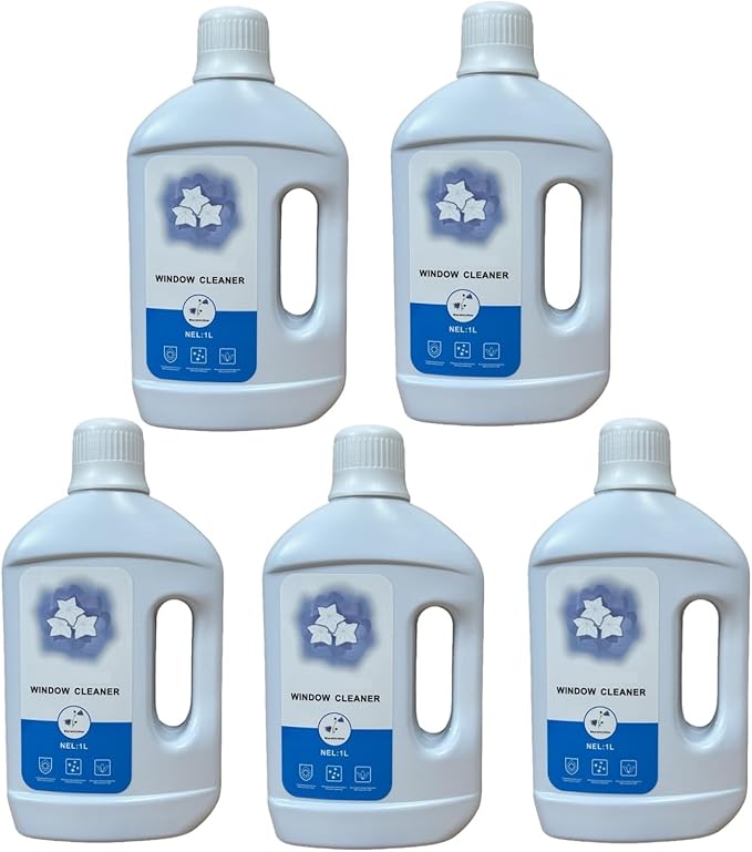 Window Cleaning Solution Compatible With ECOVACS Winbot W2SPRO/W1S/W960/W880/W836/W855/W835/W860/W850/W1PRO/W1/W2/W920 Glass Cleaner Accessories(1000MLX5)