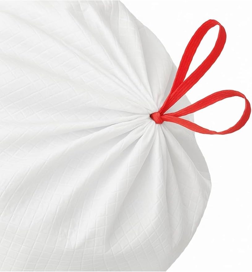 13-Gallon Tall Kitchen Trash Bags with Drawstring Fresh Scent 120 Count – Strong Flex Tear-Resistant