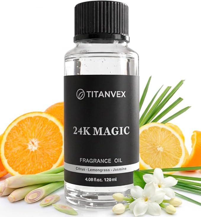 24K Magic Hotel Collection Diffuser Oil - Waterless Diffuser Oil Refill for Cold Air Use - Hotel Diffuser Oil Fragrance - Vegan and Safe Formula– 4oz