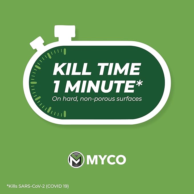 Myco Mold Control Concentrate – EPA-Registered Hospital Grade Disinfectant &amp Cleaner Quat Formula for Mold Remediation &amp Bacteria Control Commercial &amp Residential Use 4 Gallon