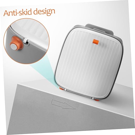 Vaguelly Mini Desktop Trash Bin Lid Stylish Rubbish Can for Office and Bedroom Compact Wastebasket Organizer for Countertop Bathroom and Dorm Use