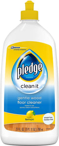 Pledge Gentle Wood Floor Cleaner Lemon Scent 27 Ounces