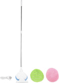 Respicefinem Cordless Telescopic Window Wiping Mop with 90° Rotation Head for Easy Glass and Floor Cleaning Up to 121cm Extended Length