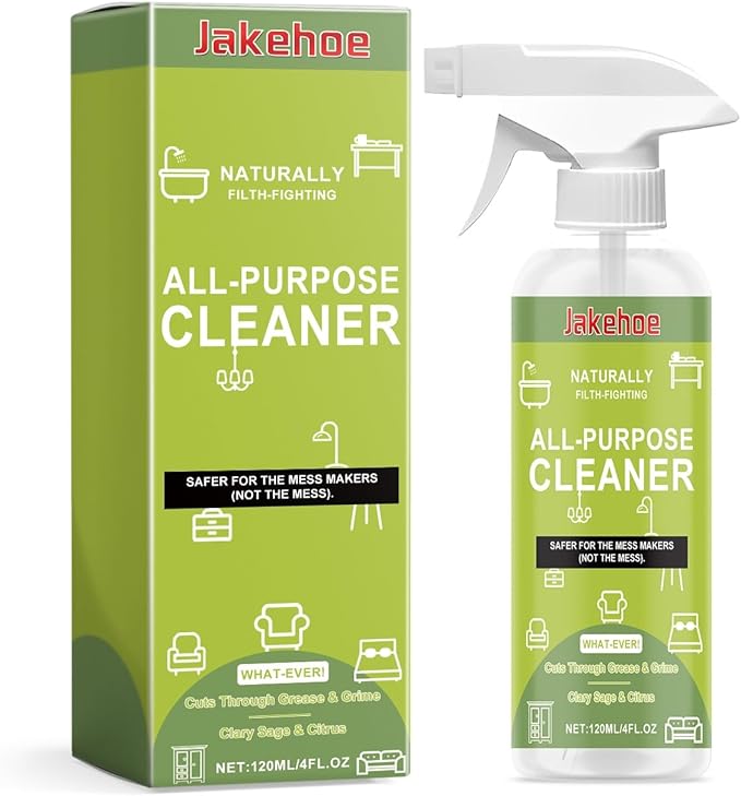 Multi-Purpose Cleaner Spray - Removes Grease &amp Stubborn Stains For Kitchen Bathroom Home Surfaces(2PCS)
