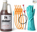 Clobber Complete Drain Cleaning Kit – Emergency Drain Line Opener with Mechanical Tools &amp Protective Gloves – Heavy-Duty Clog Removal for Hair Grease &amp Buildup