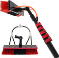 Generic Water Fed Pole Kit Length Water Fed Brush 3.6-10.8M Water Fed Cleaning System Window Cleaning Brush Equipment for Caravan Solar Panel Deck brush Head Adjustable Extension Pole30FT