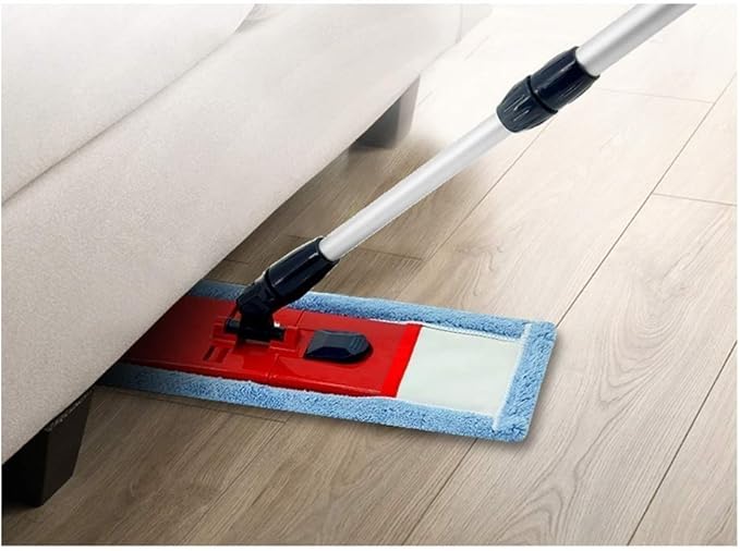 JSEIAJB MopAbsorbent Microfiber Dust Mop with Stainless Steel Telescopic Handle with 360°mop for Floor Cleaning