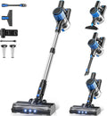 Cordless Vacuum Cleaner 8 in 1 Powerful Suction Lightweight Vacuum Cleaner for Home LED Display 3 Suction Modes 45Mins Detachable Battery Vacuum for Hard Floor Carpet Pet Hair