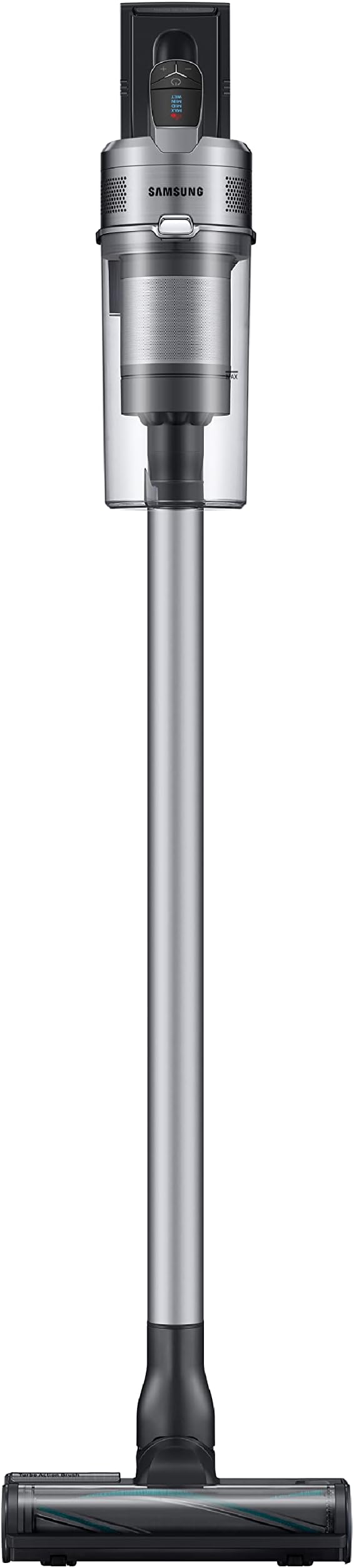 SAMSUNG Jet 75 Complete Cordless Stick Vacuum Cleaner w/ Clean Station Removable Battery Lightweight Powerful Cleaning for Hardwood Floors Carpets Area Rugs VS20T7551P5/AA Silver (Renewed)