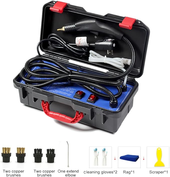 3200W High Pressure Steam Cleaner - Handheld Steam Cleaning Machine for Air Conditioner Range Hood and Car