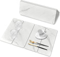 Large Stone Dish Drying Mats for Kitchen Counter 24(L)×16(W) Marble pattern Drying Collapsible Dish Drying Mat Eco-Friendly Absorbent Diatomaceous Earth Mats for Dishes Bottles Cups