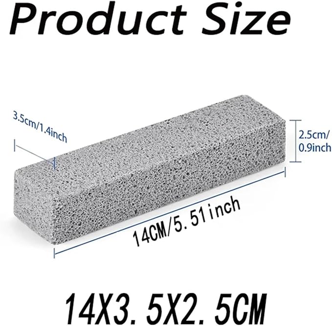 Pumice Stone for Grill Cleaning BBQ Grill Cleaning Brick and Brush Set Stain and Grease Remover for Barbecue Racks(5PCS)