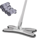Butterfly Floor Squeeze with Replacement Pads Self Wringing Flat Mop Cleaning Tool(XMop-4pcs)