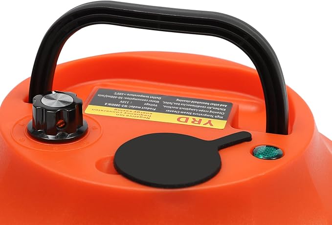 1600W Handheld Steam Cleaner Steam Cleaner with 6 Adjustable Gears High Temp Pressurized Steam Cleaner Machine for Homes Hotels Restaurants Car Maintenance Stores Orange