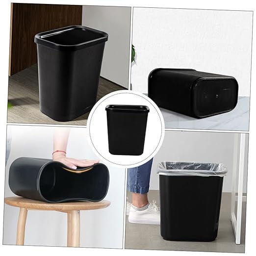 1pc Creative Household Plastic Trash Bin Compact Wastebasket for Kitchen Bathroom Office Stylish and Functional Waste Container for Easy Waste Management Capacity