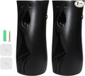 2 Pcs Automatic Air Freshener Spray DispenserFree Standing or Wall MountedAutomatic Fragrance Dispenser for Standing Aerosol Sprayer for Hotel Office Living Room Bathroom Commercial Place (Black)