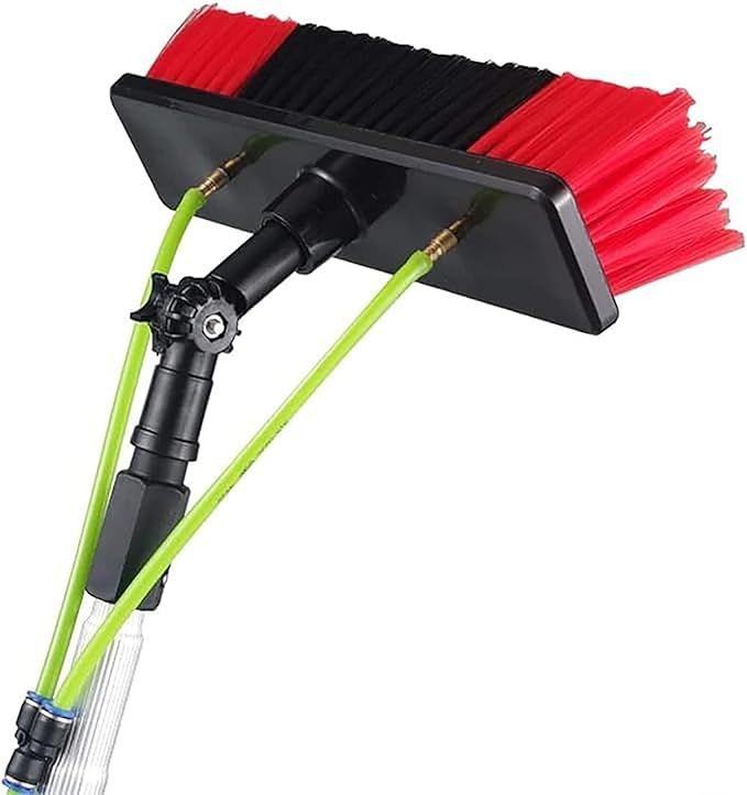Water Fed Pole Kit Window Solar Panel Cleaning Brush and Pole Window Washing Equipment Solar Panel Roof Glass Cleaner Tool300cm