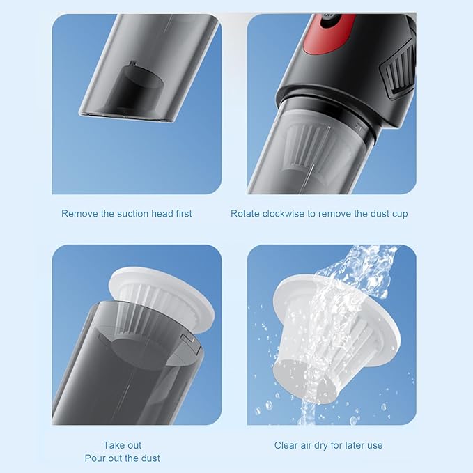 Fafeicy Cordless Vacuum Cleaner 4000Pa Suction Power Lightweight Stick Vacuum with Mop Combo for Home Floor Cleaning Dry and Wet Use