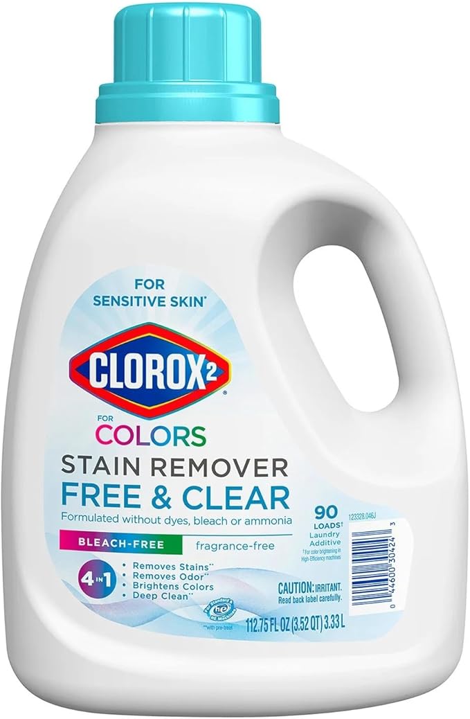 2 Stain Remover &amp Color Booster Free &amp Clear 112.75 oz 82 Loads.