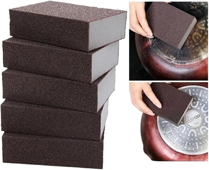 4/6/8/10Pcs Sponge Eraser Removing Cleaning Brush Descaling Clean Rub For Cooktop Pot Kitchen(4pcs)