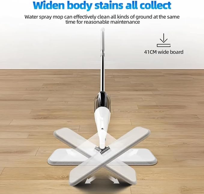 New Spray Mop Broom Set with Reusable Microfiber Pads Rotating Dry &amp Wet Household Flat Mops for Cleaning Home Floor Tool