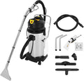 Carpet Cleaner Machine 3 in 1 Portable Wet Dry Sofa Curtain Fabric Dust Cleaner 1049W 40L Commercial Floor Cleaning Machines with Long Flat/Dry/Water Vacuum Head and Round Brush for Hotels