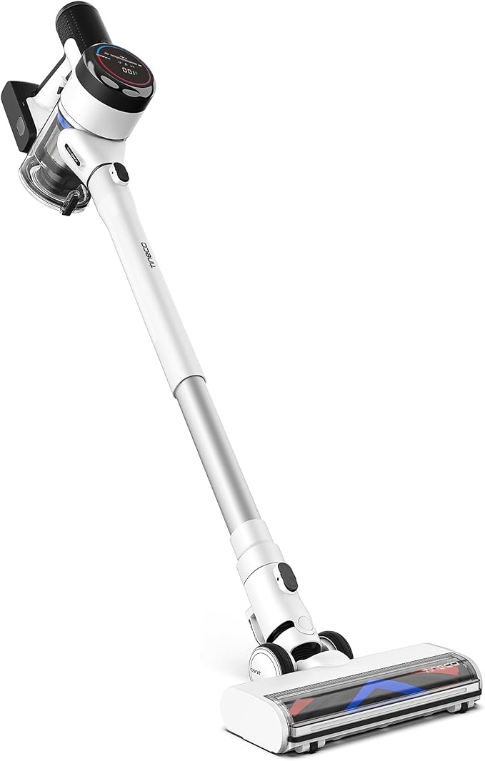 Tineco Pure ONE S15 Essentials Cordless Vacuum Cleaner Stick Vacuum Rechargeable with Anti-Tangle Brush LED Headlights for Hard Floor Pet Hair &amp Home Cleaning