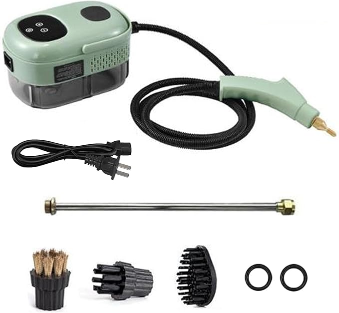 Steam Cleaner 2500W Home Use High Pressure Steamer Handheld Steam Cleaner Hardwood Floor Steam Cleaner for Cleaning Floor Tile Windows Car Shower Couch Grout (US Plug