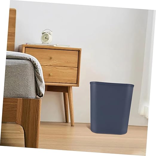 13quart Space-Saving Square Trash Can for Office Kitchen and Wastebasket for Small Spaces Easy to Clean and Maintain Gray Color