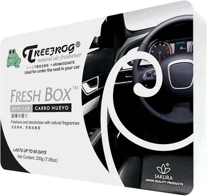 New Car Scent 4 Pack Treefrog Natural Air Freshener Fresh Box (AKA Xtreme Fresh)