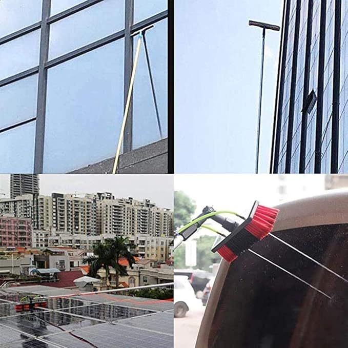 Water Fed Telespole Window Cleaning Extendable Brush Outdoor Window Solar Panel Cleaning High Window Cleaning Tools/7.2M