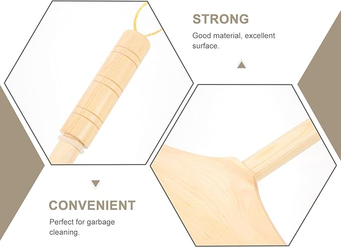 Horsehair Broom for Hardwood Floors Soft Bristle Indoor Sweeping Brush with Pine Wood Head Anti-Static Dust Remover for Home Kitchen 37 Inch Wood Long Handl