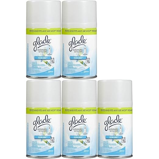Glade Automatic Spray Refill - Clean Linen - 6.2 oz - 5 pk