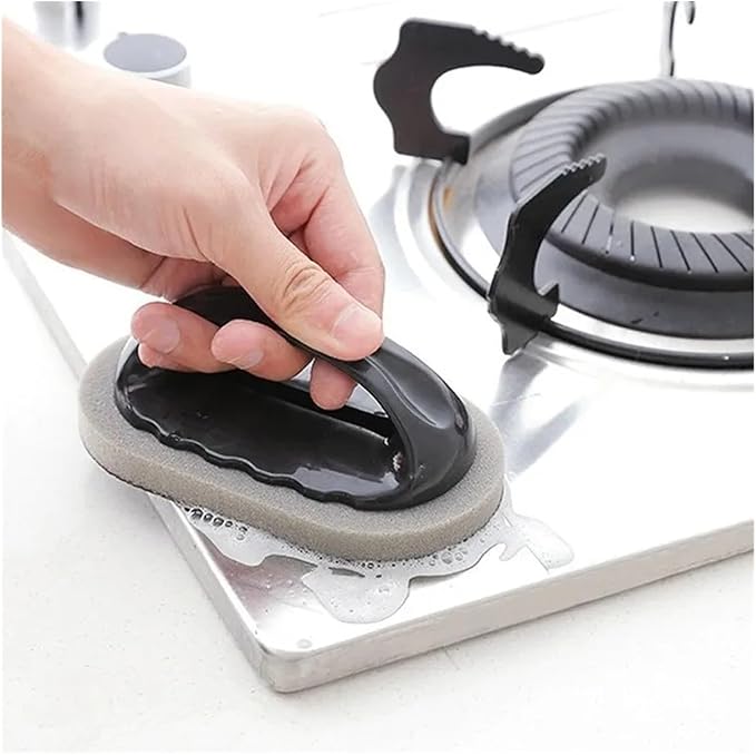 Sponge Brush Wipe Eraser Cleaner Kitchen Bath Rust Strong Decontamination Cleaning Tools With Handle Household