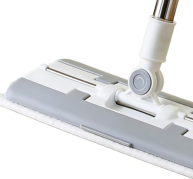 Mini Mop - Clip Design Desktop Mop | Zero Touch No Wash Mops 44 Inch Automatic Cloth Changing Cleaning Tool for Home Kitchen Bathroom Living Room Hardwood Tile Laminate Flooring Marble Floors