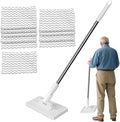 Floor Mop - Floor Cleaning Mop Household Dust Mops Non-Slip Washable Dust Mops for Kitchen Reusable Cleaning Tool for Apartment Tile Hardwood Bathroom Carpet Dormitory Garage Wall Shower