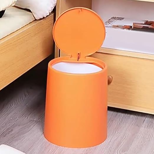 TOYANDONA Double Compartment Press-top Trash Can with Lid Large Plastic Wastebasket for Kitchen and Bathroom Sturdy Dual Bin Garbage Container for Home and Office Use