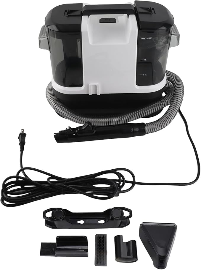 Portable Carpet Spot Cleaner Machine 14Kpa Powerful Suction Carpet Cleaner Machine with Brush Heads for Couch Car Pets 21 33ft Working Range Can a Motor Suction 14Kpa Is