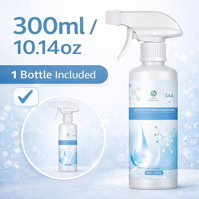 Clothing Emulsifier - Effective Stain Remover &amp Fabric Conditioner Gentle on Fabrics Suitable for Sensitive Skin Helps Dissolve Stains from Oil Sweat Food and More (2PCS)