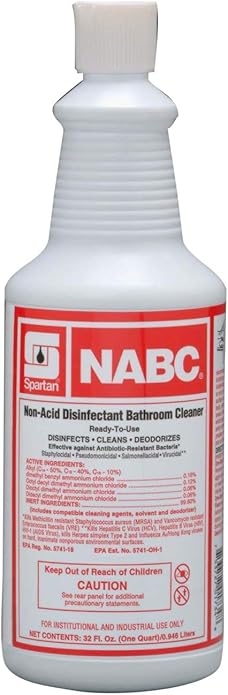 Spartan NABC RTU Restroom Cleaner Blue 1 qt Floral Liquid | 12/Case