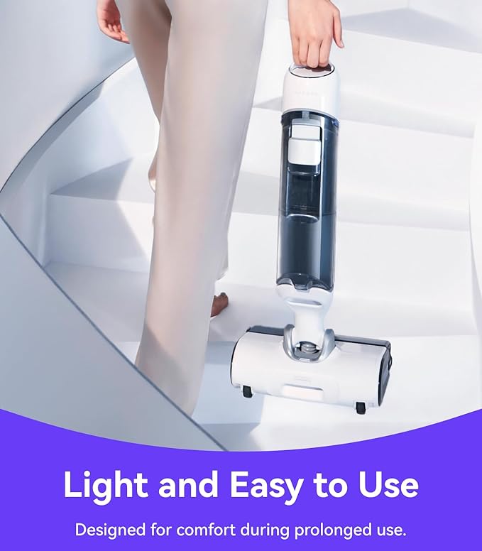 NARWAL S10 Pro Lightweight Cordless Vacuum Mop Wet Dry Vacuum Cleaner Self-Cleaning &amp Drying 180° Flexibility 50min Runtime Floor Cleaner (Renewed)