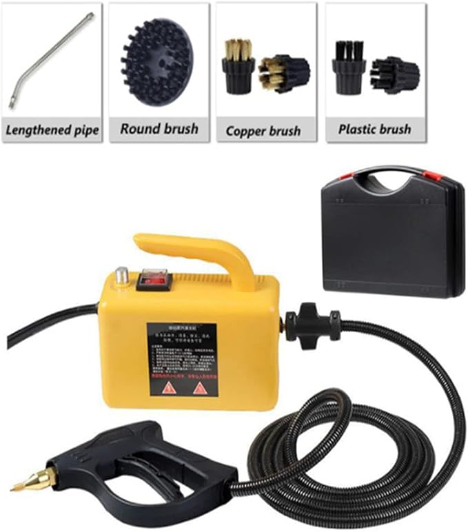 Portable Handheld Steam Cleaner 2600W High Temperature High Pressure Steam Cleaning Machine for Stain Removal Kitchenware Air Conditioning Carpet Car