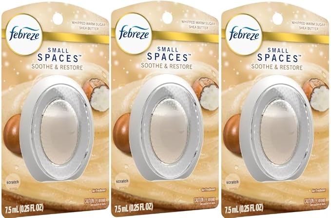 F.e.b.r.e.z.e Small Spaces Air Freshener- 0.25 fl oz(Pack of 3) (Soothe &amp Restore)