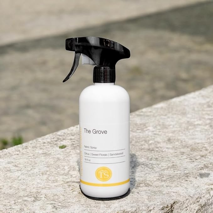 Topanga Scents The Grove Fabric Spray – 16 fl oz | Citrus Sweet Florals &amp Sandalwood | Vegan Phthalate‑Free
