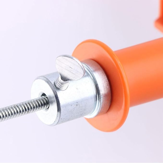 Manual and Electric Drain Cleaner with Steel Spring for Kitchen Sink Bathroom Toilet Clog Removal Ergonomic Handle