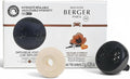 Maison Berger Car Diffuser Set – Refillable Vent Clip Ceramic Refill Made in France - Luxury Auto Scent - 4-Week Diffusion - Elegant Air Freshener for All Car Vents (Velvet of Orient)