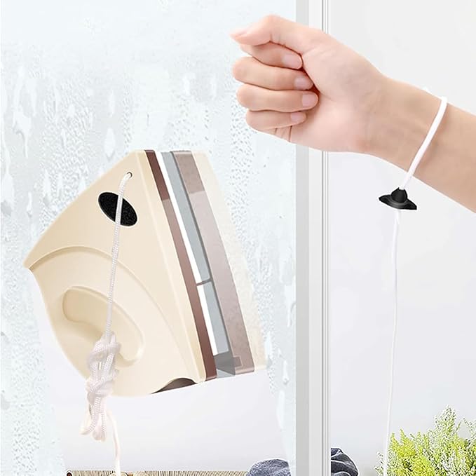 Outside Magnetic Window Cleaner Window Cleaner Magnetic Window Cleaner Glass Household Cleaning Tool 5-Files Adjustable Brush Wiper 5-40Mm