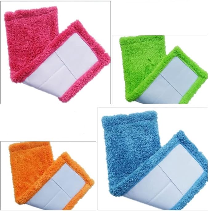 12X40cm Mop Cloth Coral Fleece Thickened Flat  Replace Household Company Cleaning(E)