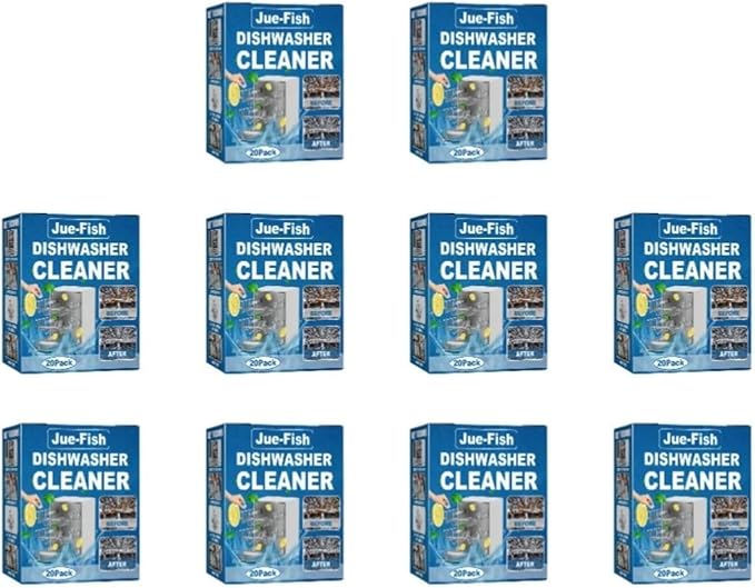 Dishwasher Cleaning Tablets (20 Pcs/Box) Degreasing and DegreasingKitchen Cleaning Tools(200pcs 10Boxes)